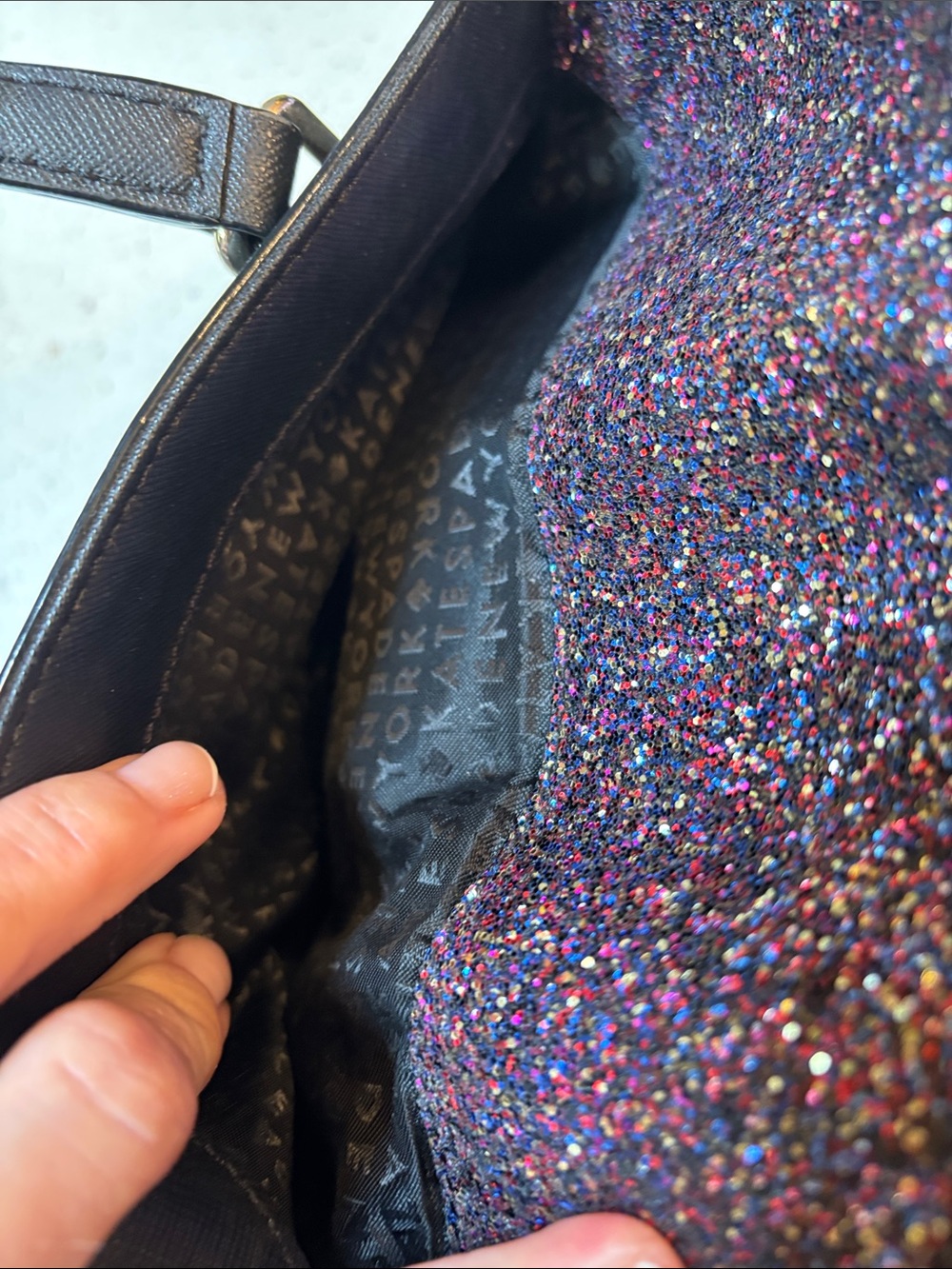 Kate Spade Laurel Way Glitter Crossbody - Picture 9 of 11